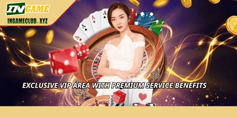 Exclusive VIP area with premium service benefits