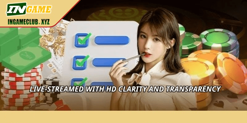 Live-streamed with HD clarity and transparency