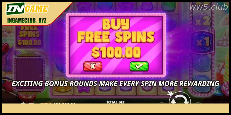 Exciting bonus rounds make every spin more rewarding
