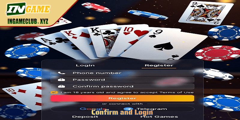Confirm and Login
